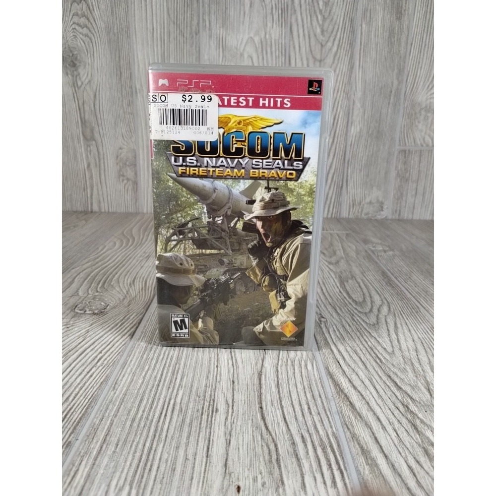 Socom U.S. Navy Seals Fireteam Bravo Sony PlayStation PSP Game‎ Mature 17+
